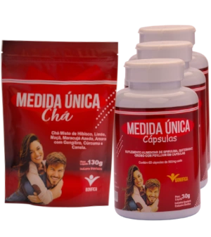 3 Medida Única Cápsulas e 1 Chá Medida Única