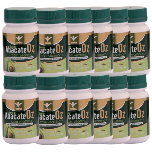 12 Frascos Óleo de Abacate Oz